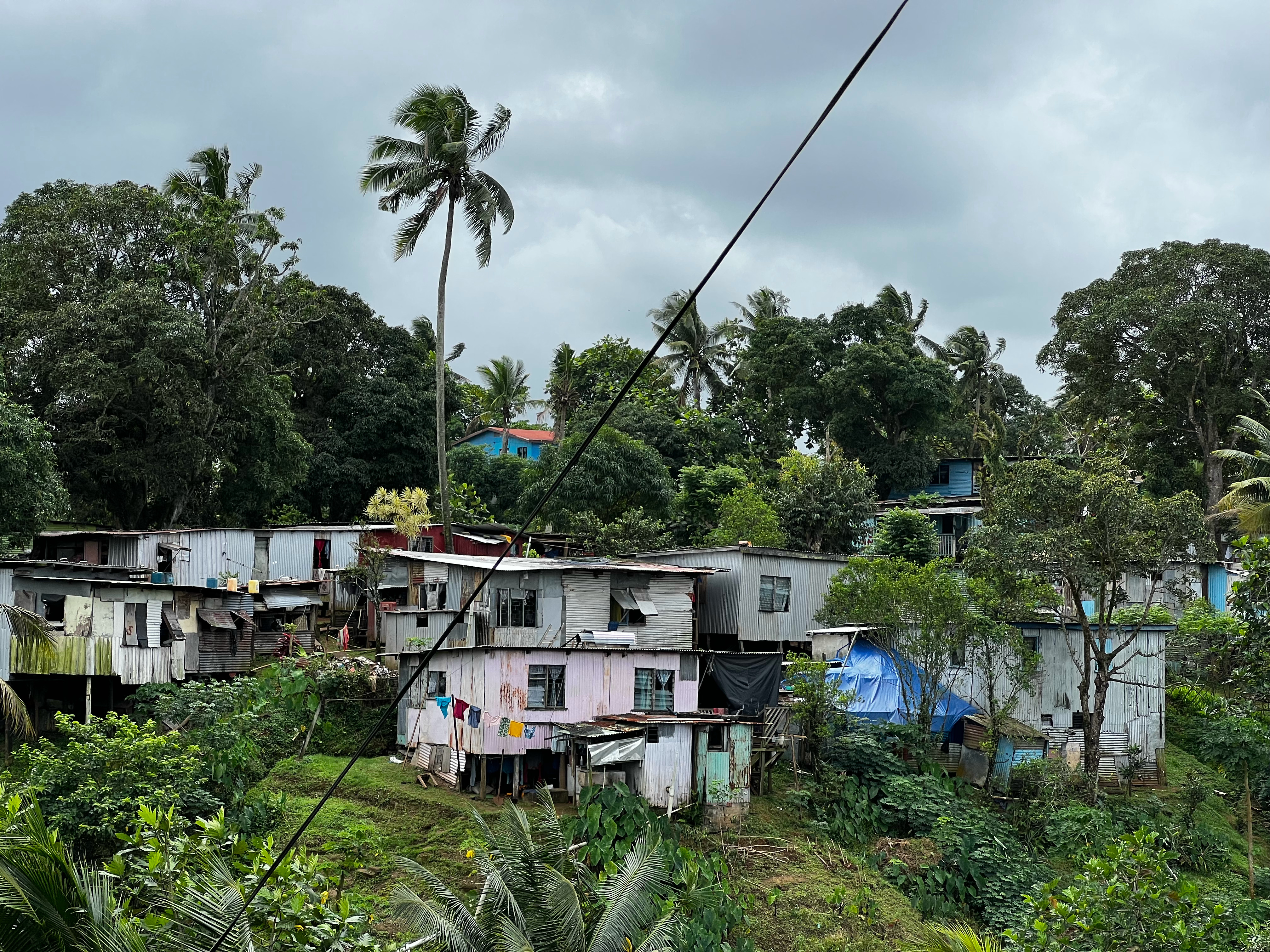 A hillside slum in Suva. Photo: Gavin Butler