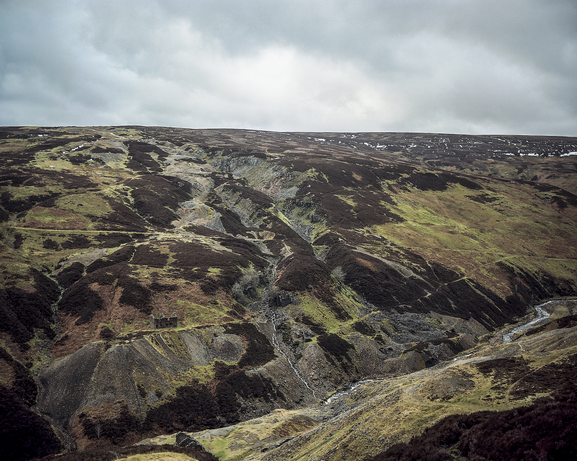 An aerial view of the countryside in the northeast of England by Joanne Coates