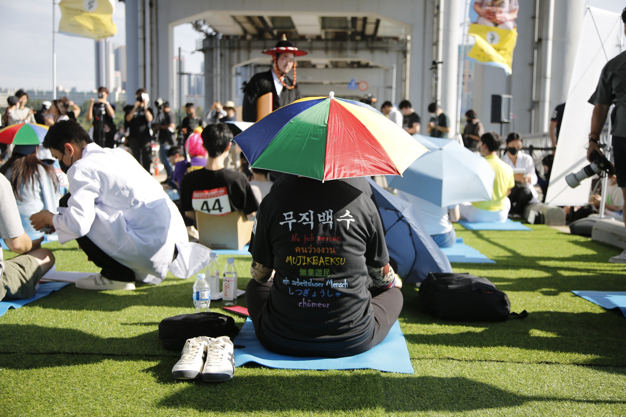 한강 멍때리기대회 참가자. 사진: 웁쓰양컴퍼니