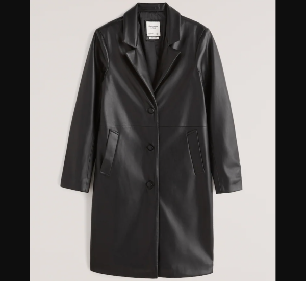 Vegan Leather Dad Coat