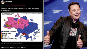 elon musk ukraine map