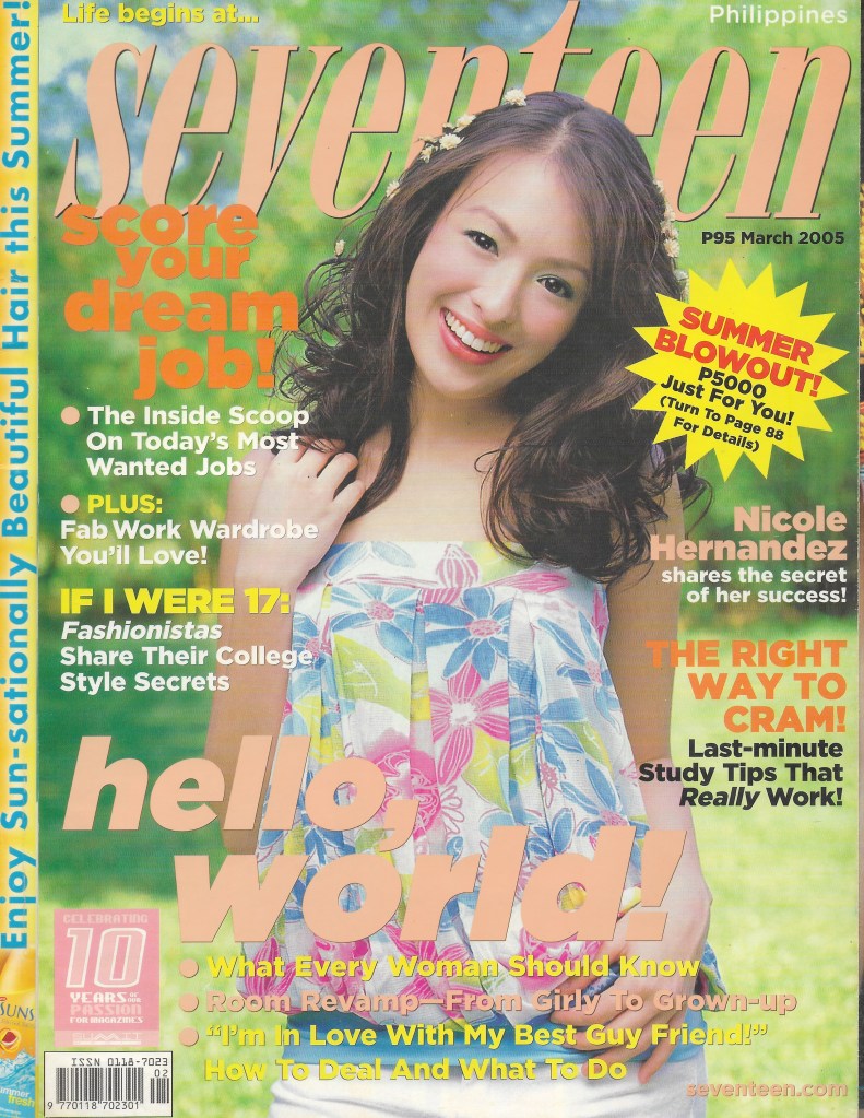 teen magazine nostalgia y2k girls advice philippines candy seventeen meg