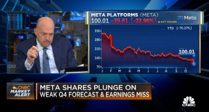 Jim Cramer Tears Up, Apologizes on TV for Trusting Mark Zuckerberg as Meta Stock Plummets