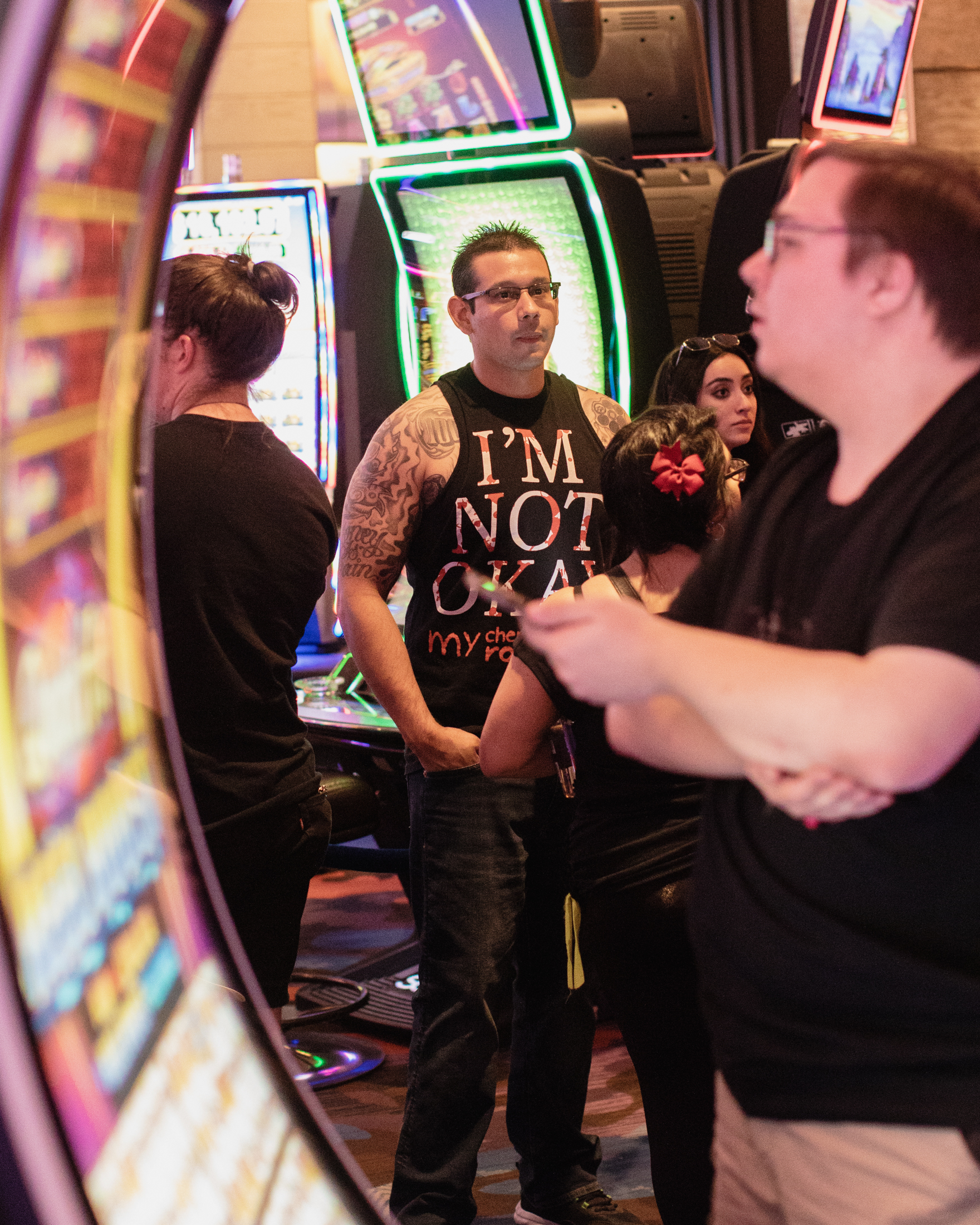 A guy in a My Chemical Romance t shirt in Las Vegas for When We Were Young