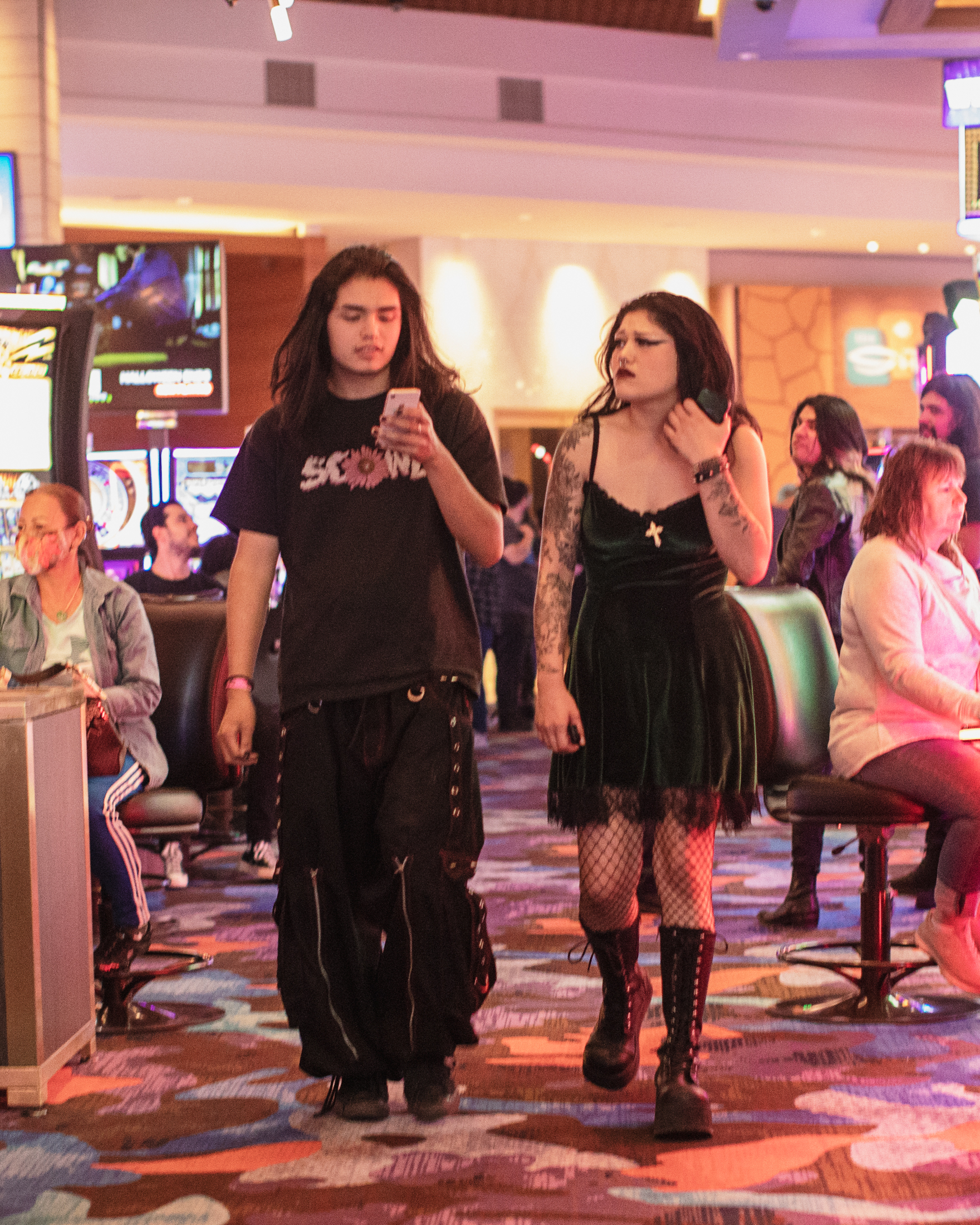 A couple of emos in Las Vegas for When We Were Young