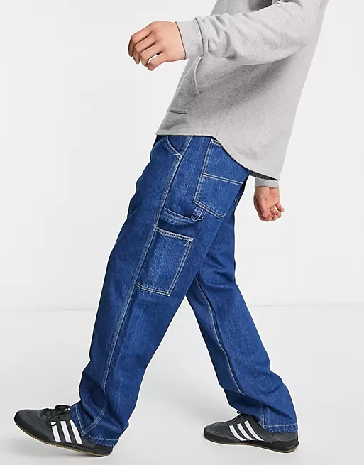 Stan Ray OG painter stonewash denim jeans in blue