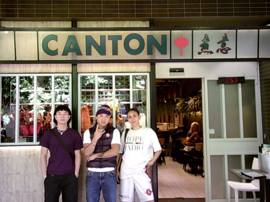 Producer 99hurts, Rapper Tommy Gunn and Julie Fenwick at Canton Cafe.​