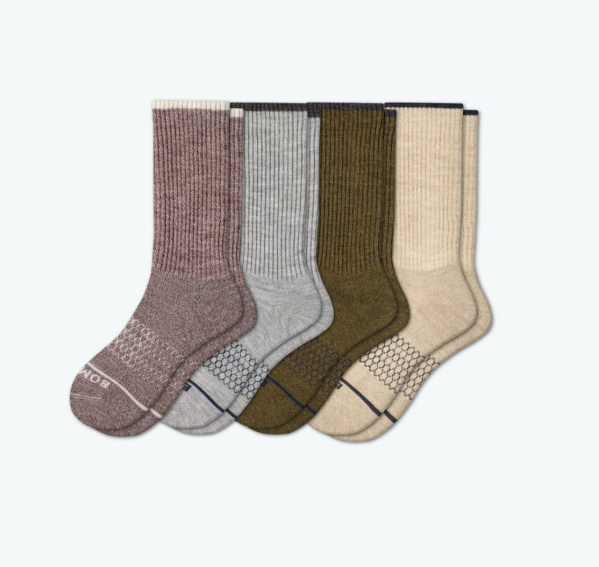 Men's Merino Wool Calf Sock 4-Pack