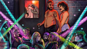 illustration of gay club QPO