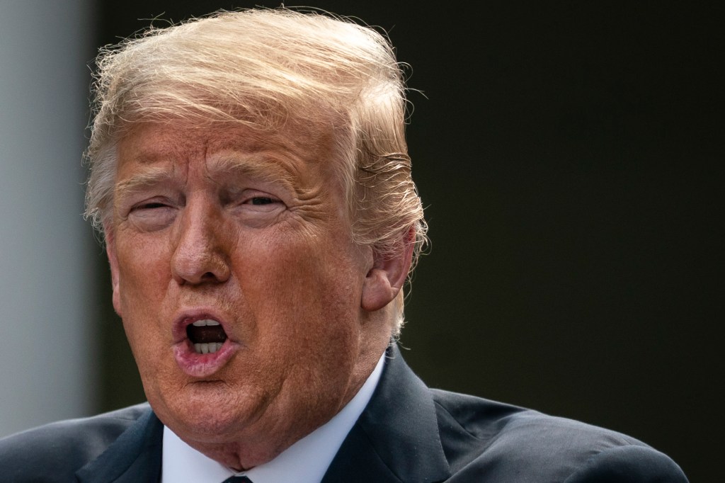 Former U.S. President Donald Trump speaks in the Rose Garden of the White House on June 24, 2020 in Washington, DC.