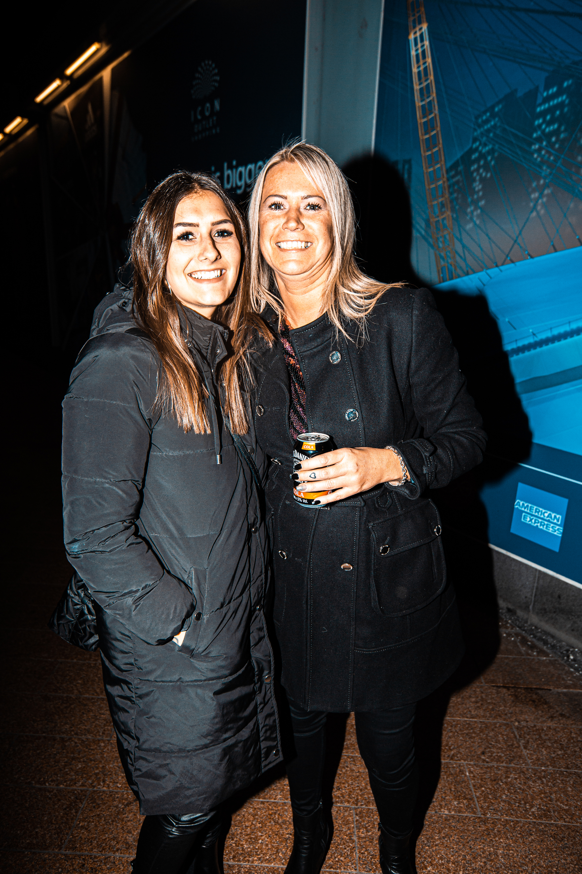 Peter Kay fans outside his London O2 gig in black coats