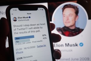 ​Elon Musk put out a poll asking if he should step down as Twitter CEO.