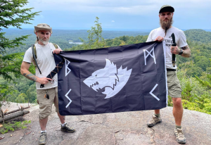 Luke Kenna, left, and Micheal Brown, right in a photo taken for Brown's "tactical company."