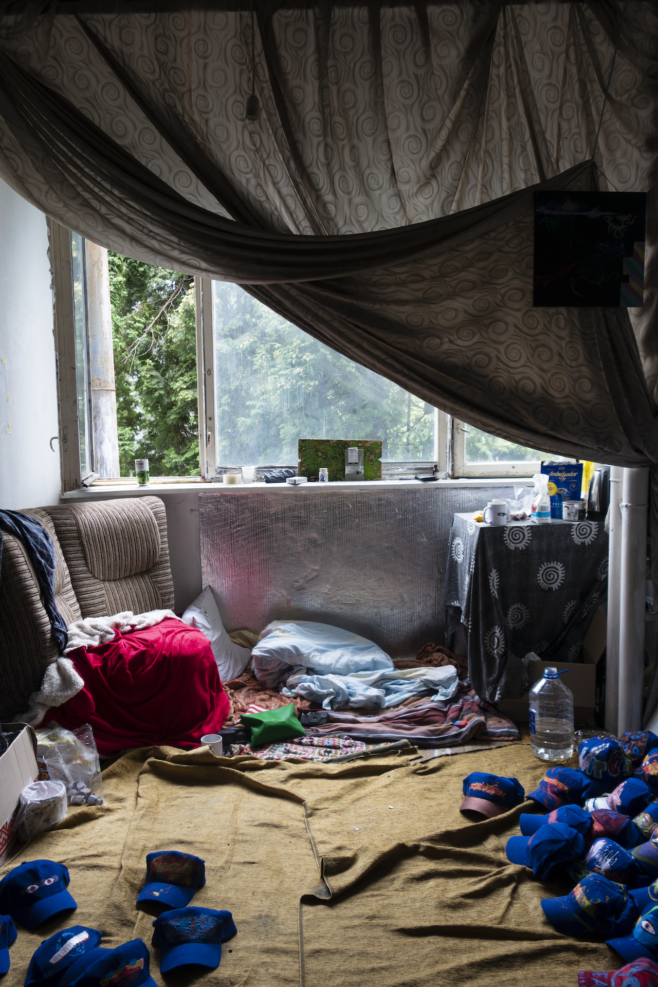 Ma chambre en désordre.