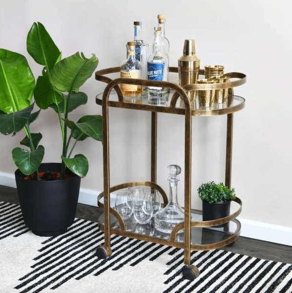 Olympus Oval Bar Cart