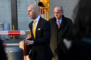 ed mullins nypd union leader, leaves courthouse after charged with wire fraud