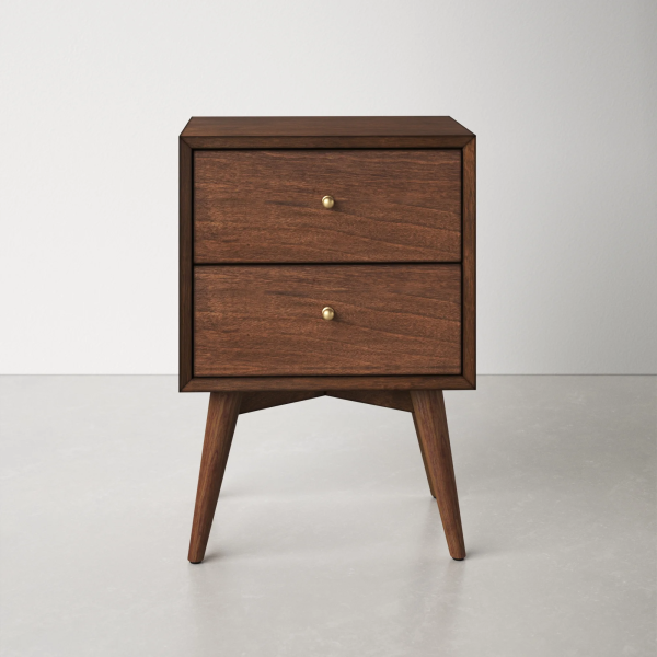 walnut nightstand