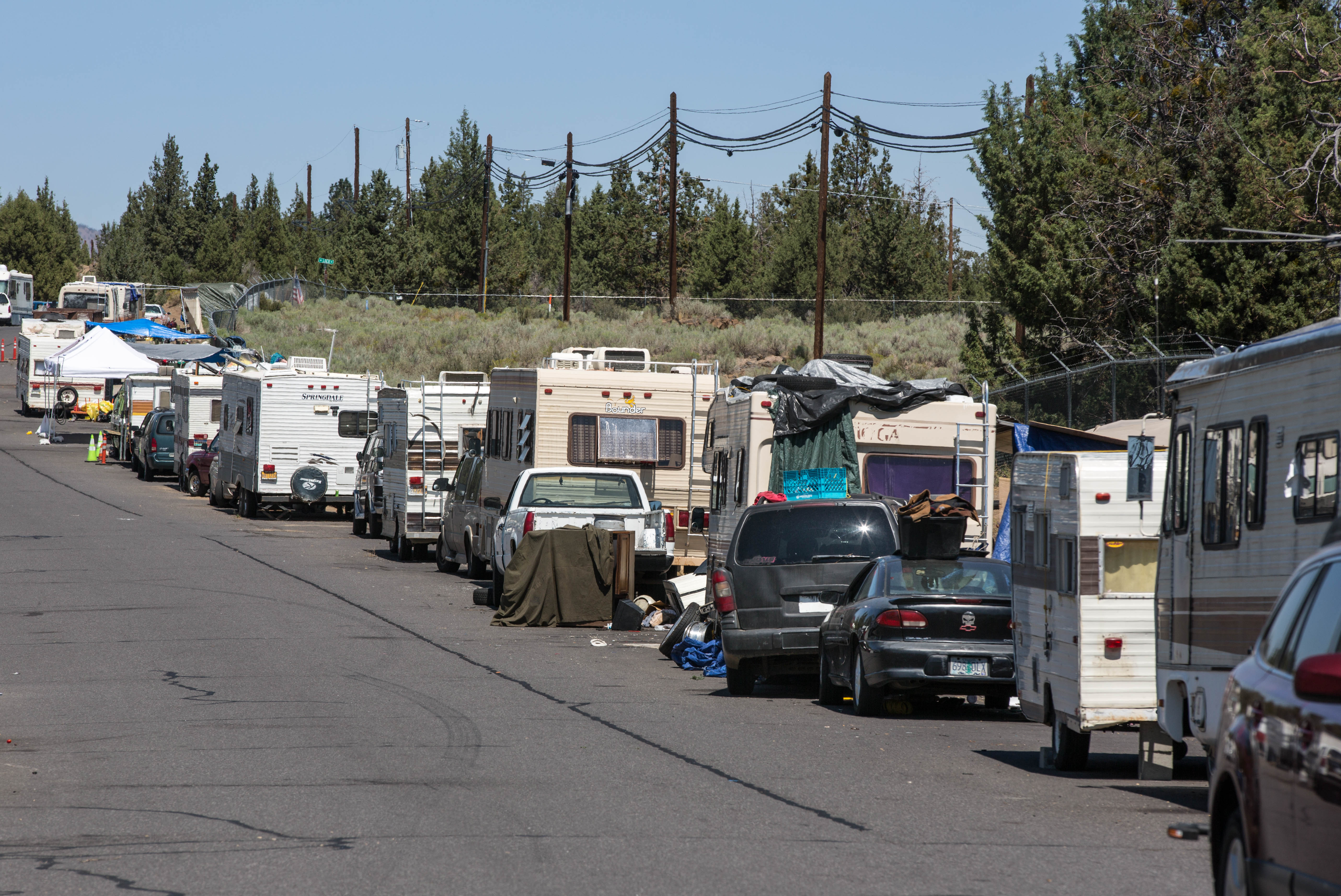 Homeless encampment Bend OR