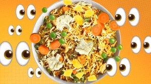 vegetarian biryani food