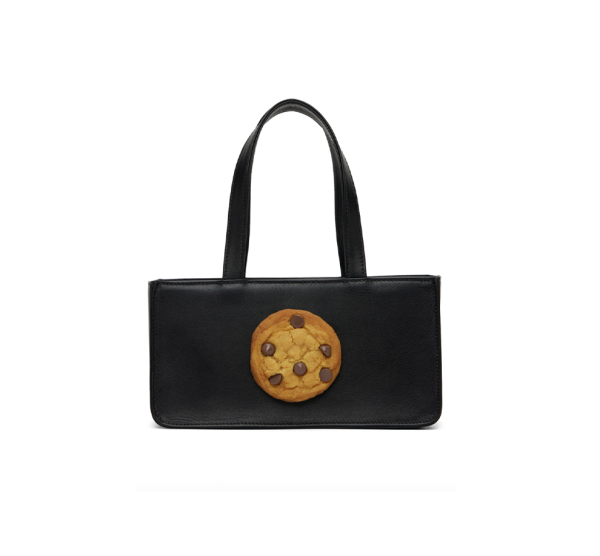 Black Cookie Top Handle Bag