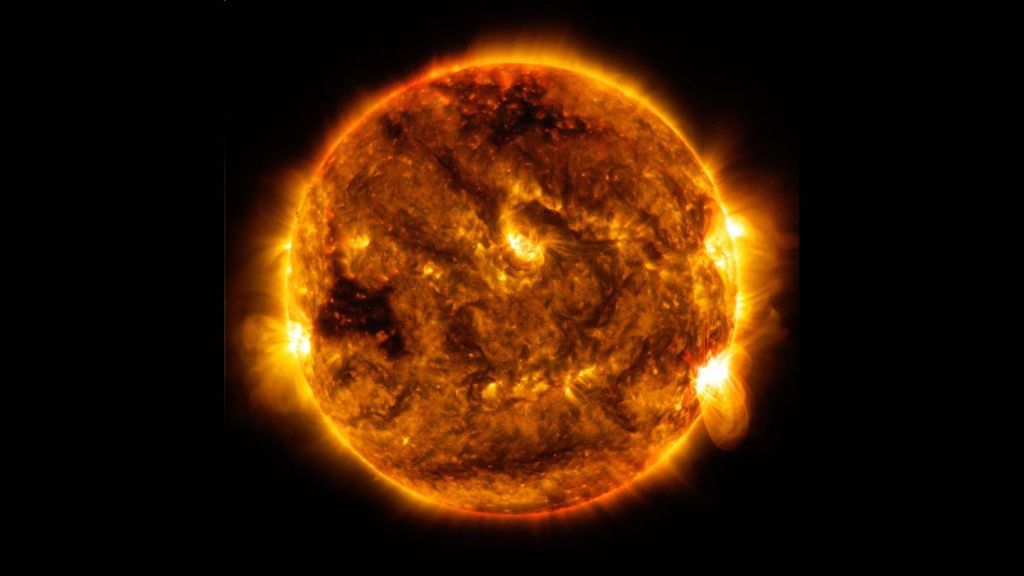 An ultraviolet image of the Sun