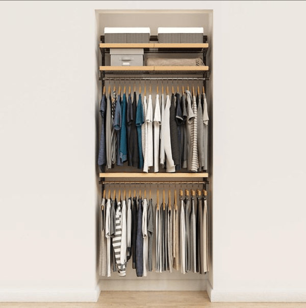 Décor 3' Graphite & Birch Reach-In Closet