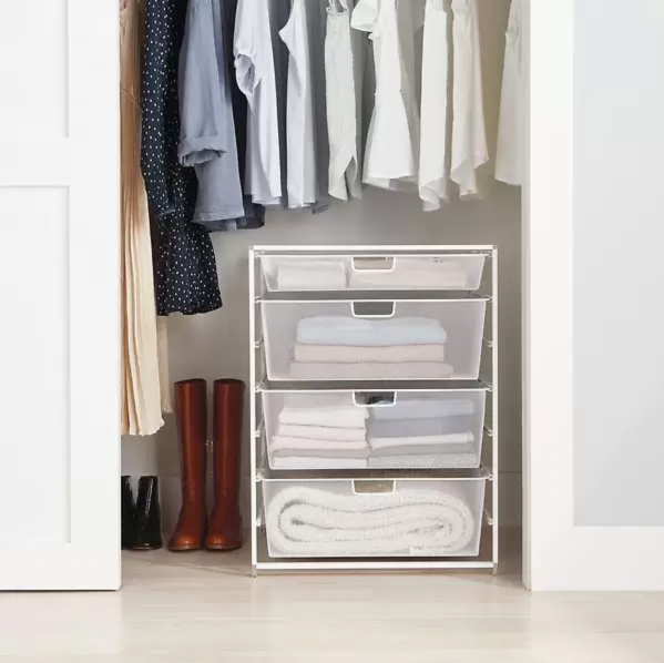 White Wide Drawer Solution