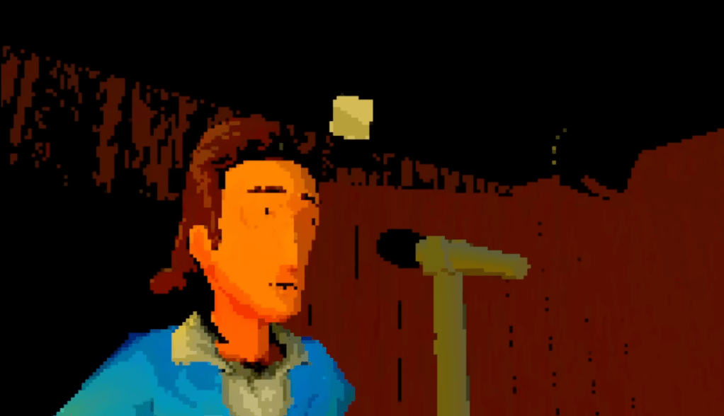 A screenshot of the AI version of Seinfield "Nothing, Forever"