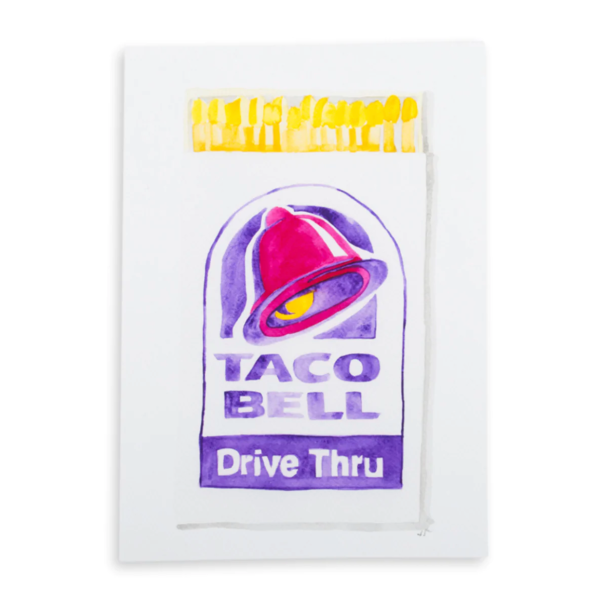 wall art matchbook taco bell