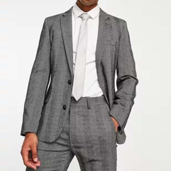 Asos Design Skinny Wool Mix Suit Jacket