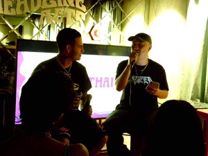 ​Slowthai and Christopher Kevin at Headline Acts workshops