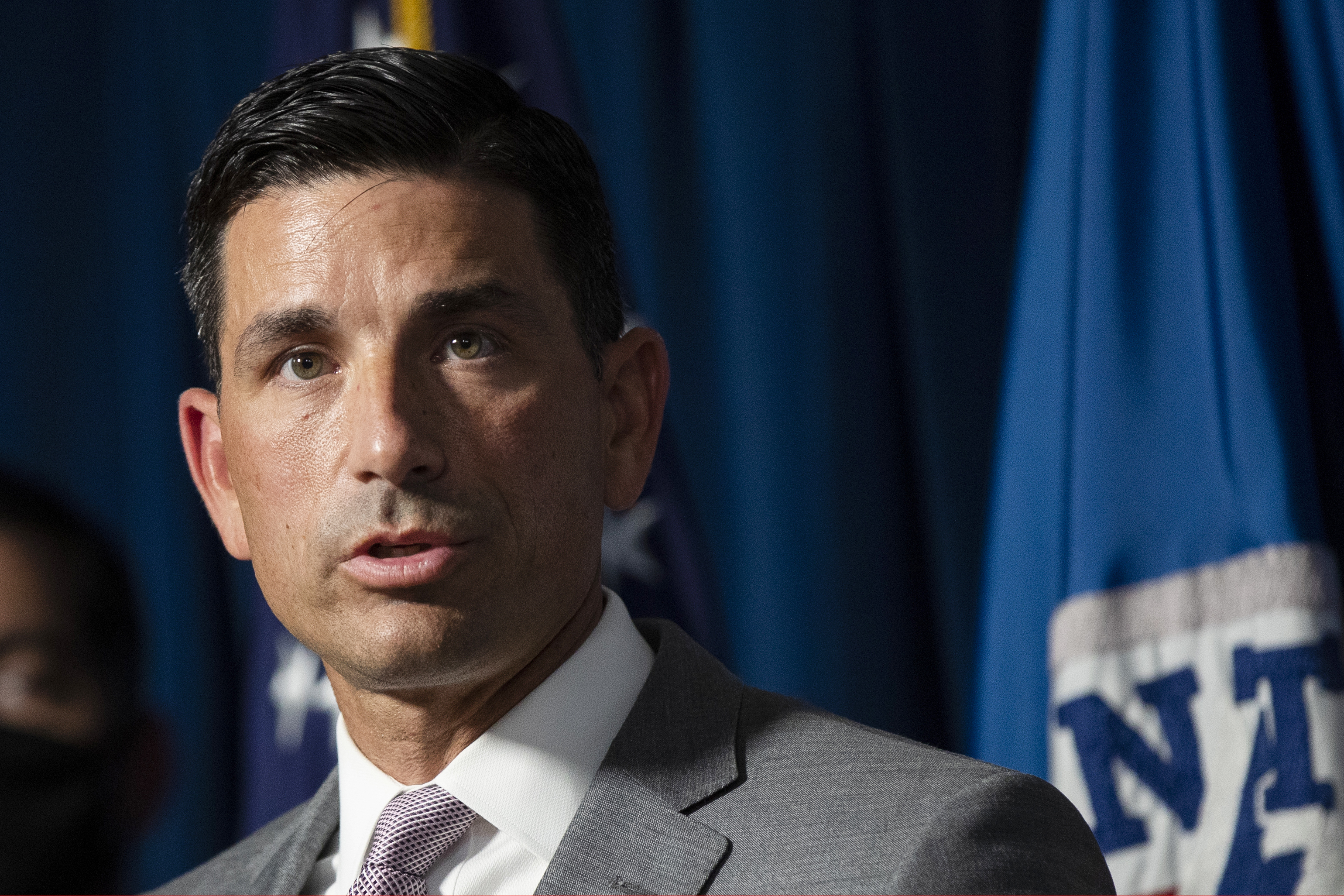 Department of Homeland Security Acting Secretary Chad Wolf, speaks during a news conference in Washington. (AP Photo/Manuel Balce Ceneta, File)