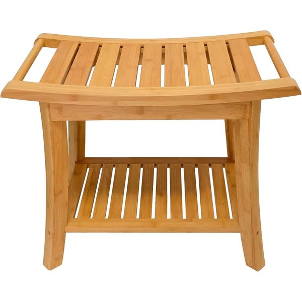 bamboo shower bench