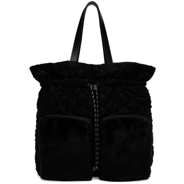 Black Quilted Tote