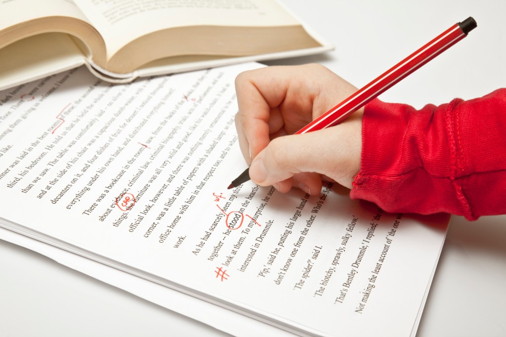 sensitivity reader proofreading and editing a manuscript