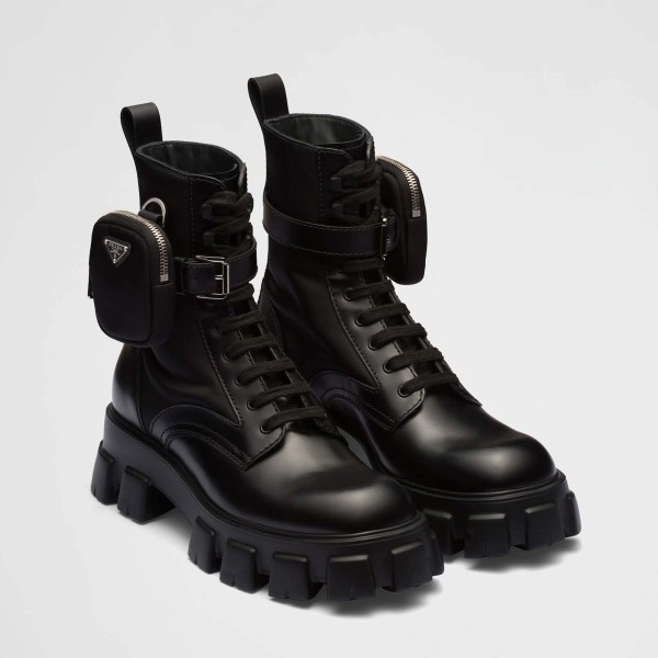 Prada Monolith Boots with Pouch