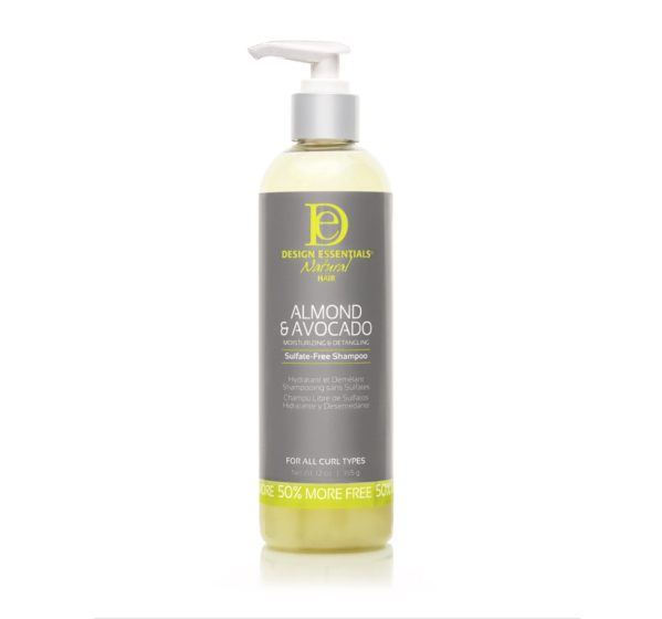 Almond & Avocado Moisturizing & Detangling Sulfate-Free Shampoo Design Essentials