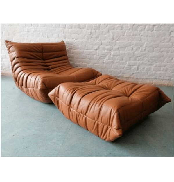 Togo Style Sofa & Ottoman