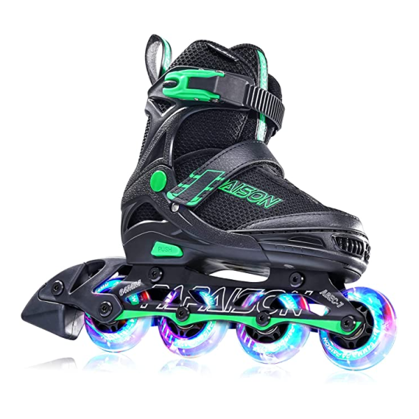 Adjustable Inline Skates for Kids and Adults with Full Light Up Wheels