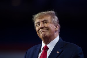 Former US President Donald Trump during the Conservative Political Action Conference (CPAC) in National Harbor, Maryland, US, on Saturday, March 4, 2023.