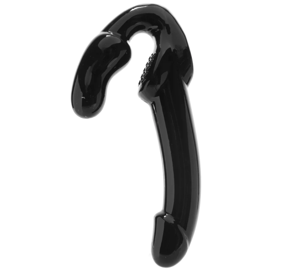 Strap U Revolver Strapless Strap-On Dildo In Black