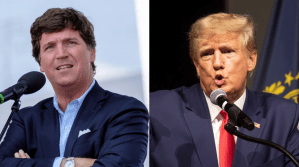 Tucker Carlson and Donald Trump