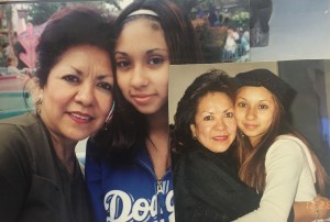 Emmery and her aunt and godmother Becky Haro