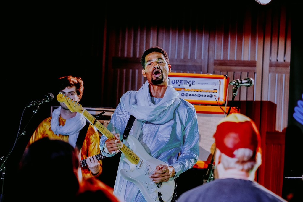 Mdou Moctar performing at the Sydney Opera House (image by Maria Boyadgis)