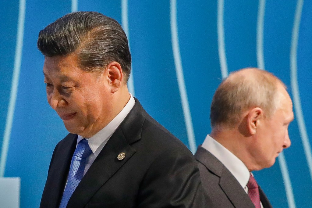 ​CHINESE PRESIDENT XI JINPING LANDED IN MOSCOW FOR A MEETING WITH HIS RUSSIAN COUNTERPART VLADIMIR PUTIN. PHOTO: SERGIO LIMA/AFP