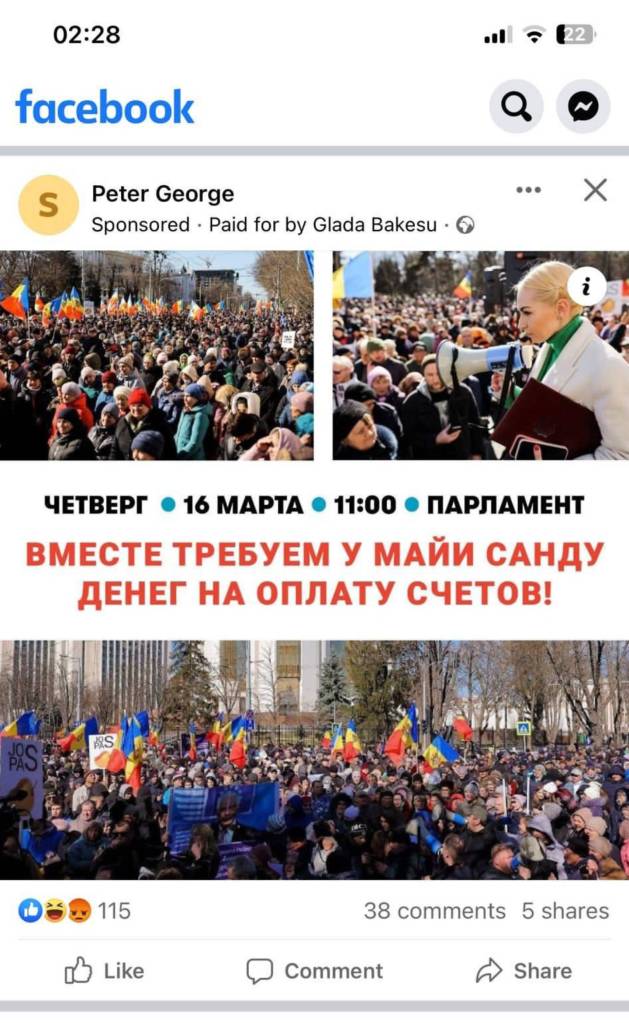 moldova facebook ukraine russia