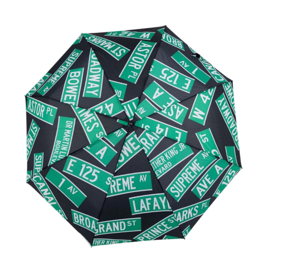 Shedrain street signs umbrella