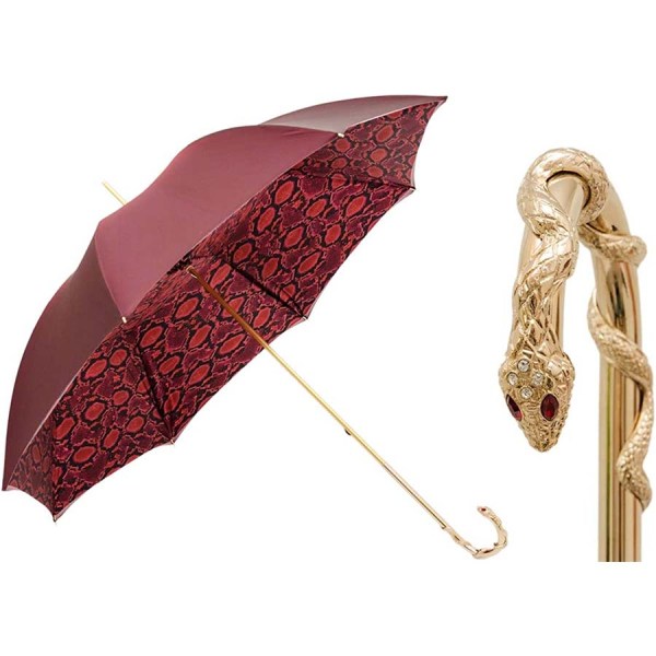 Luxury Red Python Umbrella