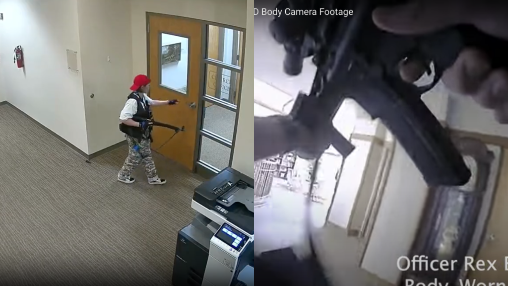 Nashville police released several videos showing the shooting at the Covenant School. ​