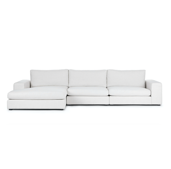 Beta Quartz White Sectional Sofa